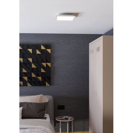 Eglo - LED RGBW himmennettävä kattovalaisin LED/14W/230V 2700-6500K 30x30 cm valkoinen