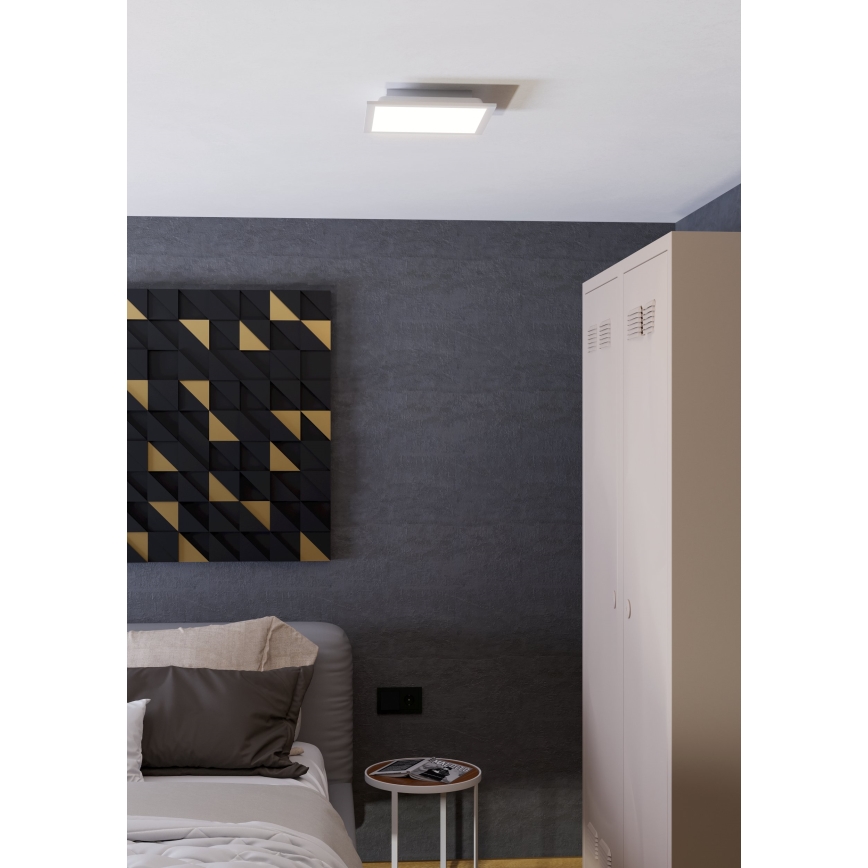 Eglo - LED RGBW himmennettävä kattovalaisin LED/14W/230V 2700-6500K 30x30 cm valkoinen