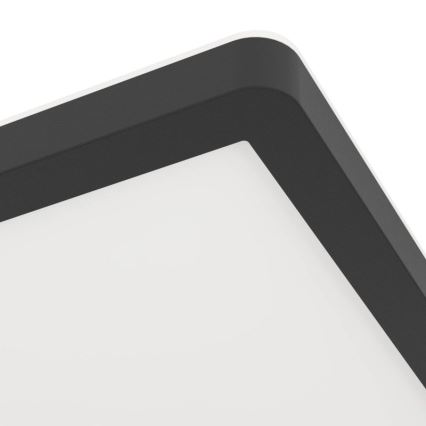 Eglo - LED-kylpyhuoneen kattovalaisin LED/16,4W/230V 29x29 cm IP54 musta