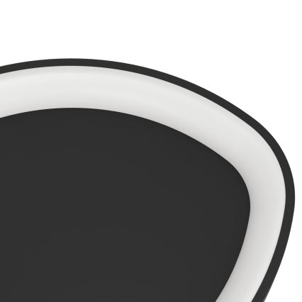 Eglo - Himmennettävä LED-kattovalaisin LED/12W/230V 2700-6500K musta + kauko-ohjaus