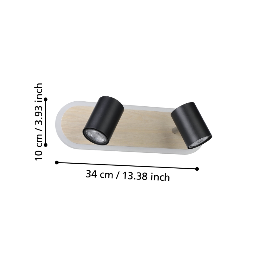 Eglo - LED-kohdevalaisin LED/12W/230V ruskea/musta