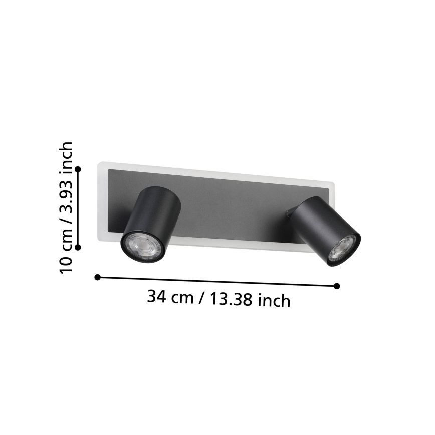 Eglo - LED-kohdevalaisin LED/12W/230V musta