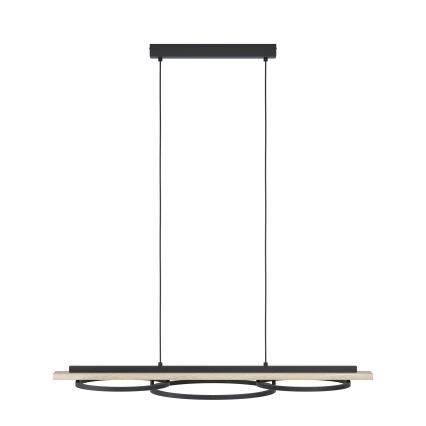 Eglo - Himennettävä LED-riippuvalaisin kaapelilla 2xLED/12,5W/230V+LED/15,5W 3000K beige/musta