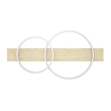 Eglo - LED-kattovalaisin 2xLED/12W/230V 3000K beige/musta