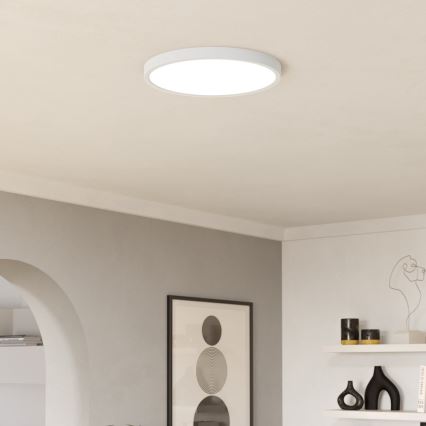 Eglo - himmennettävä RGBW-LED-kylpyhuoneen kattovalaisin LED/17,5W/230V 2700-6500K halkaisija 38,9 cm IP44 valkoinen