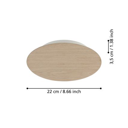 Eglo - LED-seinävalaisin LED/9,2W/230V 3000K beige