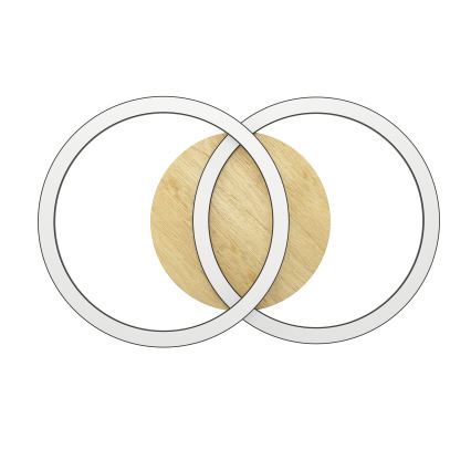 Eglo - Himmennettävä LED-kattovalaisin 2xLED/16W/230V 2700-6500K beige/musta ZigBee