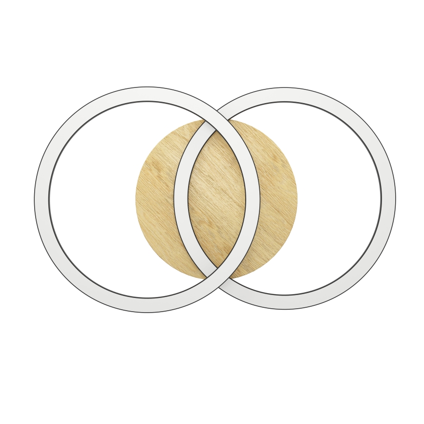 Eglo - Himmennettävä LED-kattovalaisin 2xLED/16W/230V 2700-6500K beige/musta ZigBee