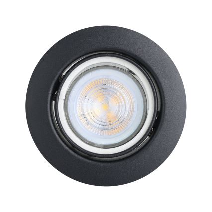 Eglo - SETTI 3x LED upotettava valo 1xGU10/4W/230V musta