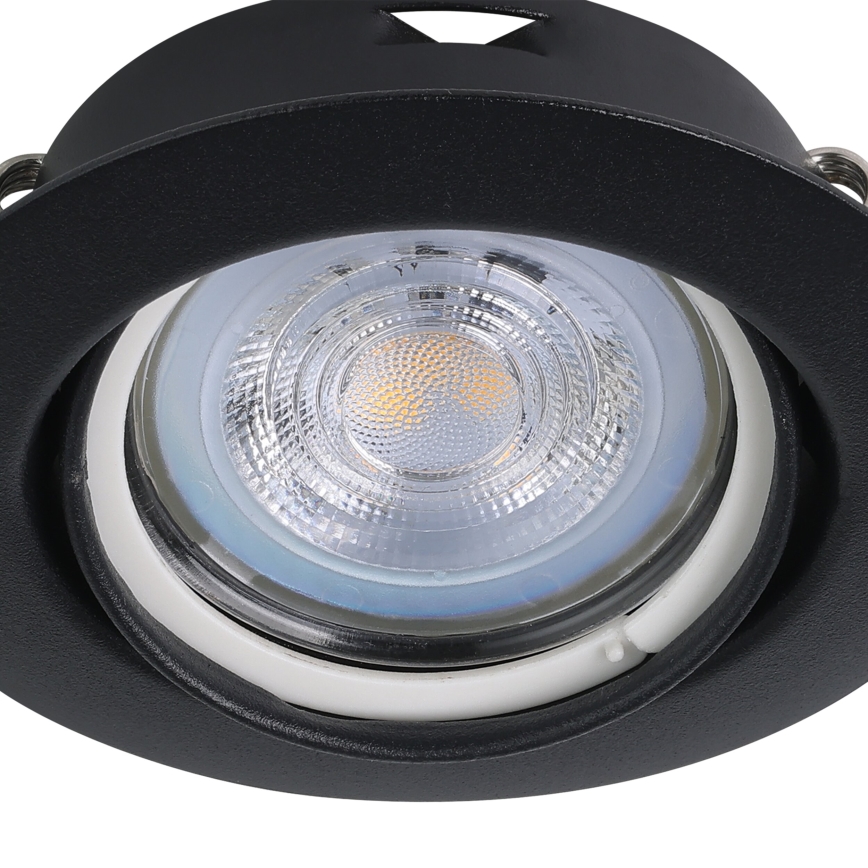 Eglo - SETTI 3x LED upotettava valo 1xGU10/4W/230V musta