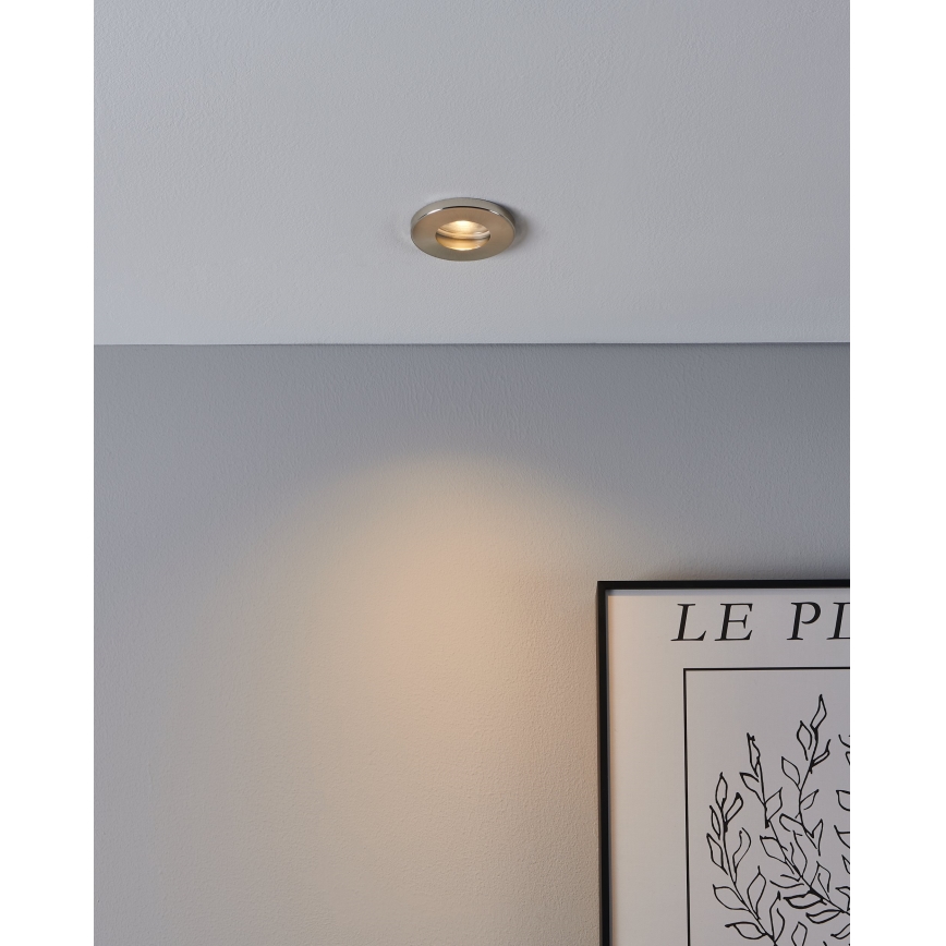 Eglo - SETTI 3xLED Kylpyhuoneen upotettu valo 1xGU10/4W/230V IP44 mattakromi