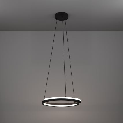Eglo - Himennettävä LED-riippuvalaisin vaijerilla 2xLED/20W/230V 2700–6500K Ø 48 cm musta + kaukosäädin