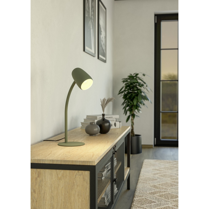 Eglo - Pöytälamppu 1xE14/18W/230V vihreä