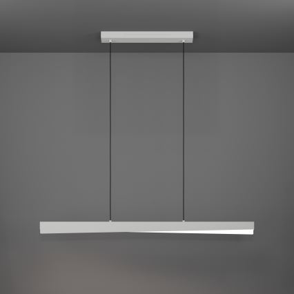 Eglo - LED RGBW himmennettävä riippuvalaisin vaijerilla LED/19W/230V 2700-6500K harmaa