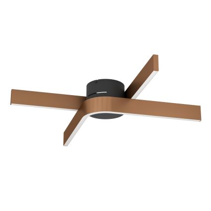 Eglo - LED RGBW himmennettävä kattovalaisin 2xLED/18W/230V kupari/musta