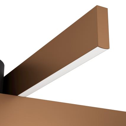 Eglo - LED RGBW himmennettävä kattovalaisin 2xLED/18W/230V kupari/musta