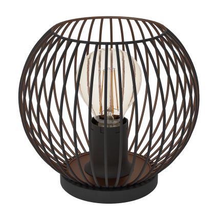 Eglo - Pöytälamppu 1xE27/60W/230V musta