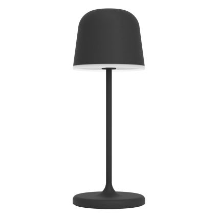 Eglo - himmennettävä ladattava LED-pöytävalaisin ulkokäyttöön, kosketusohjaus LED/1,8W/5V 2500/3000/4000K 2500 mAh IP54 musta