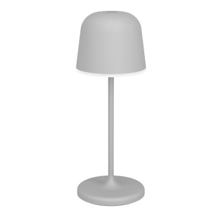 Eglo - LED-himmennettävä ulkokäyttöön kosketuksella ladattava pöytälamppu LED/1,8W/5V 2500/3000/4000K 2500 mAh IP54 harmaa