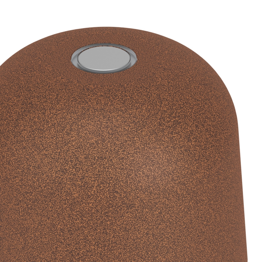 Eglo - LED-himmennettävä ulkokäyttöön sopiva kosketusohjattu ladattava pöytälamppu LED/1,8W/5V 2500/3000/4000K 2500 mAh IP54 ruskea