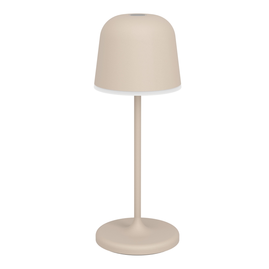 Eglo - Himennettävä kosketusohjattu ladattava LED-pöytälamppu ulkokäyttöön LED/1,8W/5V 2500/3000/4000K 2500 mAh IP54 kermanvärinen