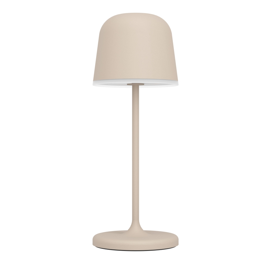 Eglo - Himennettävä kosketusohjattu ladattava LED-pöytälamppu ulkokäyttöön LED/1,8W/5V 2500/3000/4000K 2500 mAh IP54 kermanvärinen