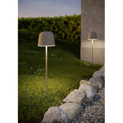 Eglo - Himennettävä kosketusohjattu ladattava LED-pöytälamppu ulkokäyttöön LED/1,8W/5V 2500/3000/4000K 2500 mAh IP54 kermanvärinen