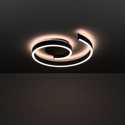 Eglo - LED RGBW himmennettävä kattovalaisin LED/37W/230V 3000-6500K musta
