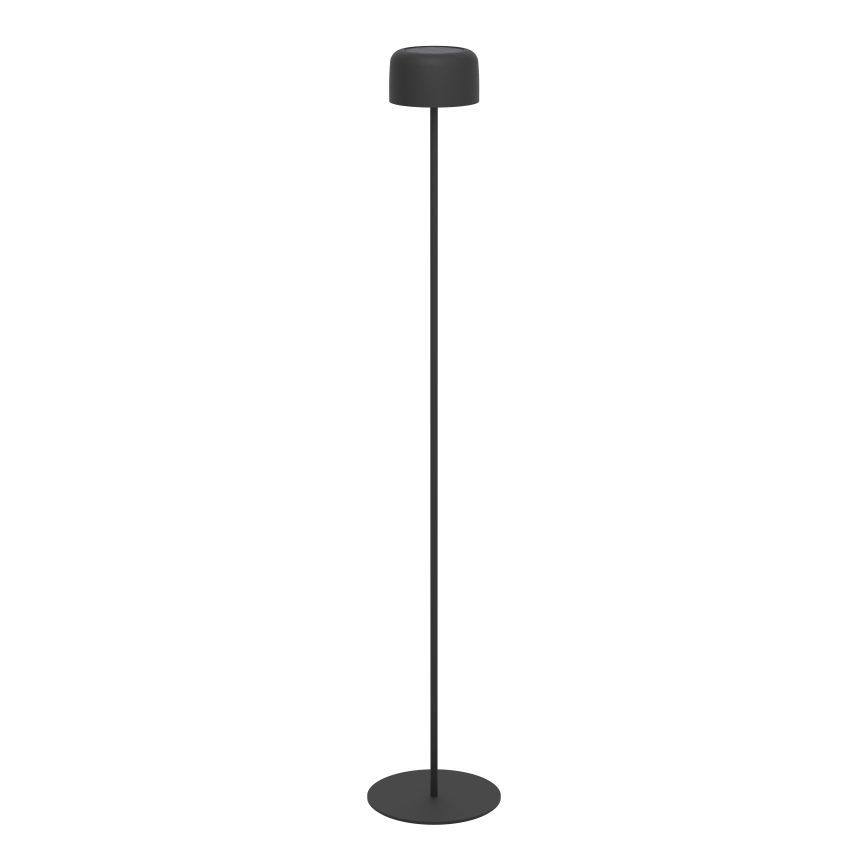 Eglo - aurinkokennolla ladattava kosketuskäyttöinen lattiavalaisin LED/2,8 W/3,7 V 1800 mAh IP44 musta