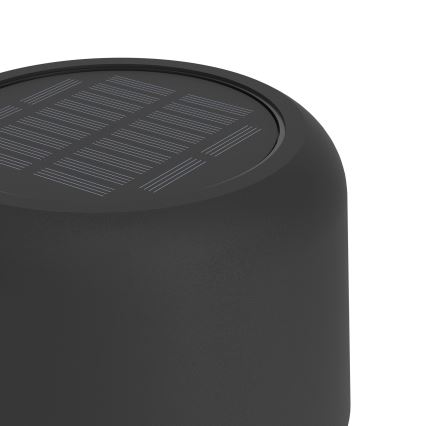 Eglo - aurinkokennolla ladattava kosketuskäyttöinen lattiavalaisin LED/2,8 W/3,7 V 1800 mAh IP44 musta