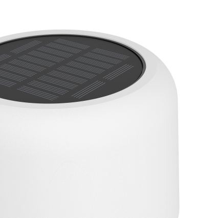 Eglo - LED aurinkokennolla ladattava kosketusohjattu lattiavalaisin LED/2,8W/3,7V 1800 mAh IP44 valkoinen