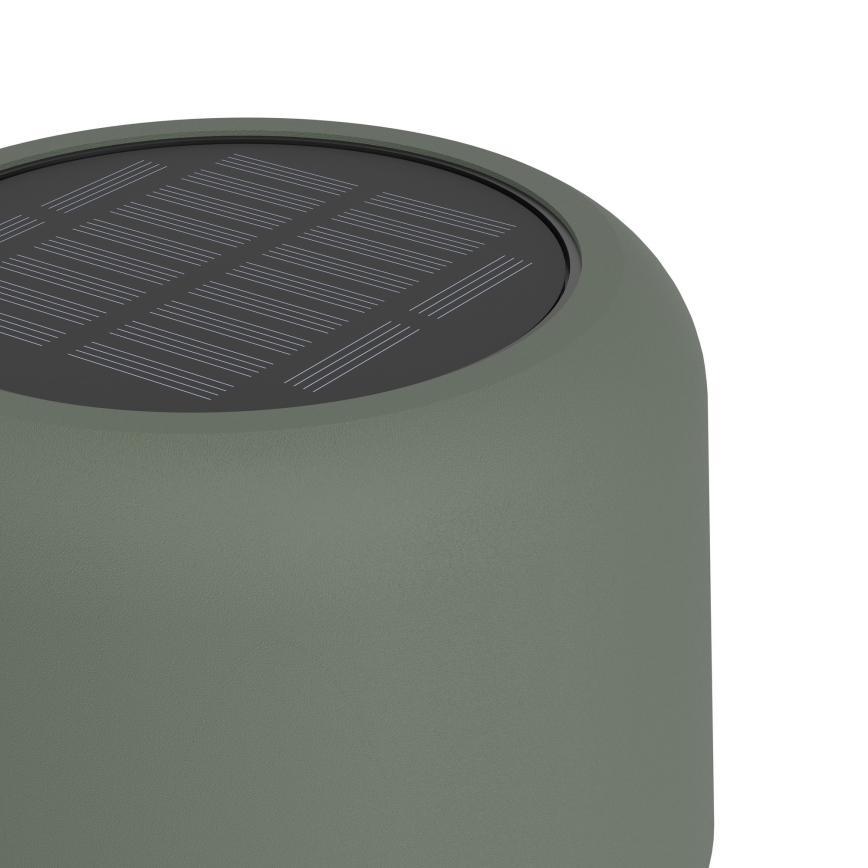 Eglo - LED aurinkokennolla ladattava kosketusohjattu lattiavalaisin LED/2,8W/3,7V 1800 mAh IP44 vihreä
