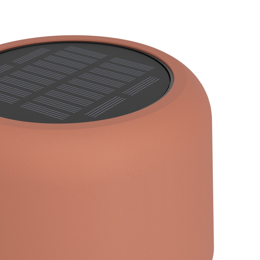 Eglo - LED-aurinkokennolla ladattava kosketusohjattu lattiavalaisin LED/2,8W/3,7V 1800 mAh IP44 oranssi
