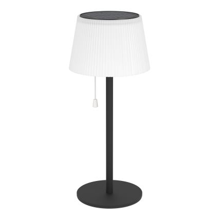 Eglo - LED aurinkokennolla ladattava pöytävalaisin LED/2,3W/3,7V 3000/4000/6500K 1800 mAh IP44 musta