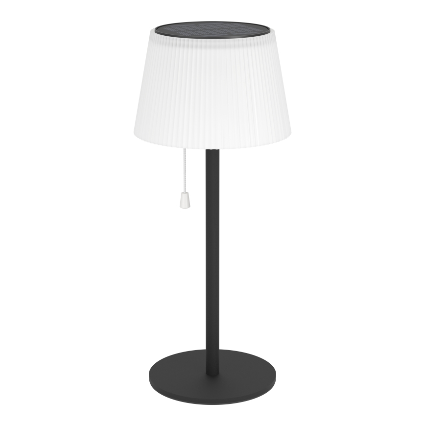 Eglo - LED aurinkokennolla ladattava pöytävalaisin LED/2,3W/3,7V 3000/4000/6500K 1800 mAh IP44 musta
