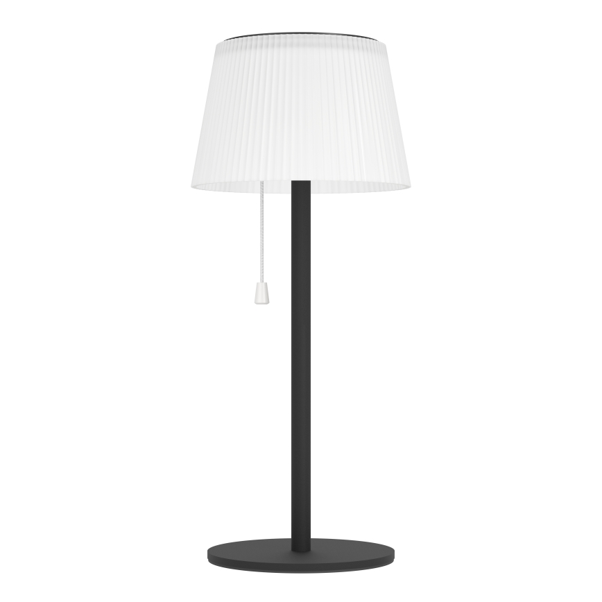 Eglo - LED aurinkokennolla ladattava pöytävalaisin LED/2,3W/3,7V 3000/4000/6500K 1800 mAh IP44 musta