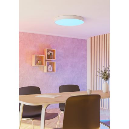 Eglo - LED RGBW himmennettävä kattovalaisin LED/36,5W/230V 2700-6500K Ø69 cm valkoinen