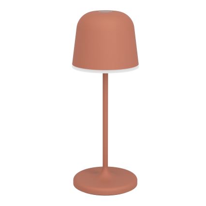 Eglo - LED-himmennettävä kosketusohjattu ladattava ulkokäyttöön soveltuva pöytävalaisin LED/1,8W/5V 2500/3000/4000K 2500 mAh IP54 oranssi