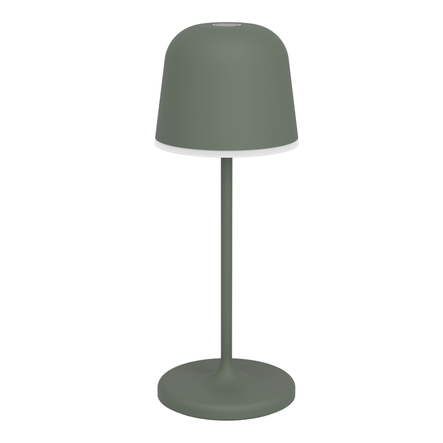 Eglo - Himennettävä kosketuksella ohjattava ladattava ulkokäyttöön sopiva pöytävalaisin LED/1,8W/5V 2500/3000/4000K 2500 mAh IP54 vihreä