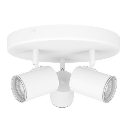 Eglo - kylpyhuoneen kohdevalaisin 3x GU10/5W/230V Ø 25 cm IP44 valkoinen