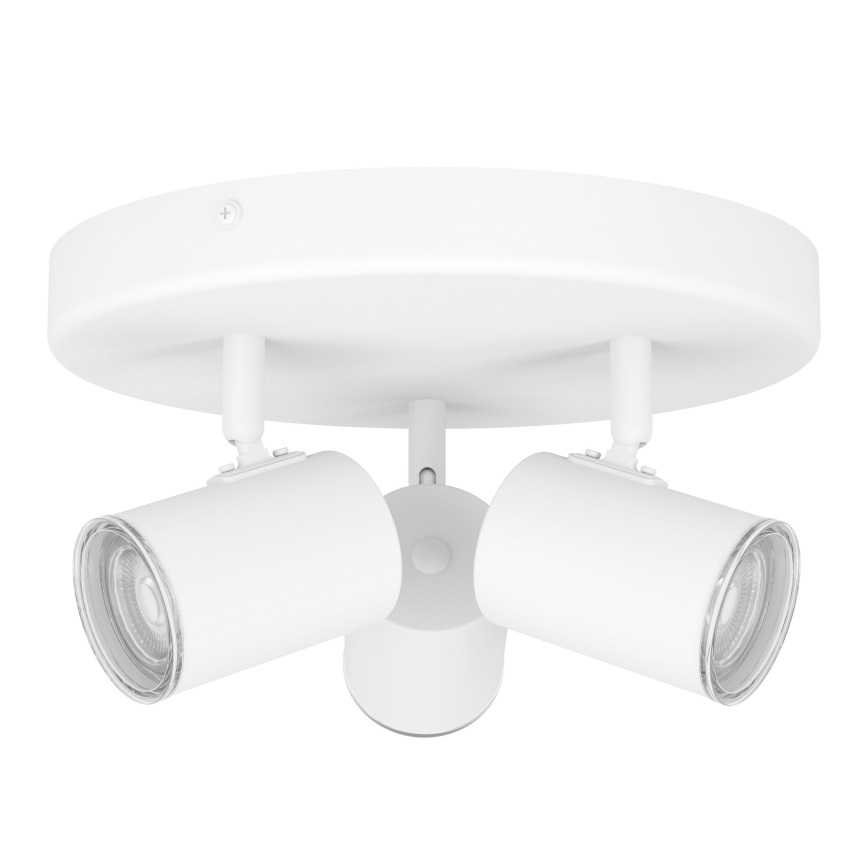 Eglo - kylpyhuoneen kohdevalaisin 3x GU10/5W/230V Ø 25 cm IP44 valkoinen