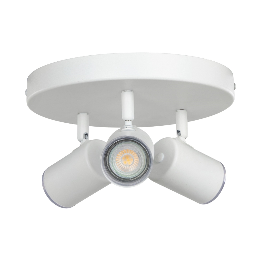 Eglo - kylpyhuoneen kohdevalaisin 3x GU10/5W/230V Ø 25 cm IP44 valkoinen