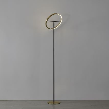 Eglo - LED Himmennettävä lattiavalaisin 2xLED/8,8W/230V kultainen/musta