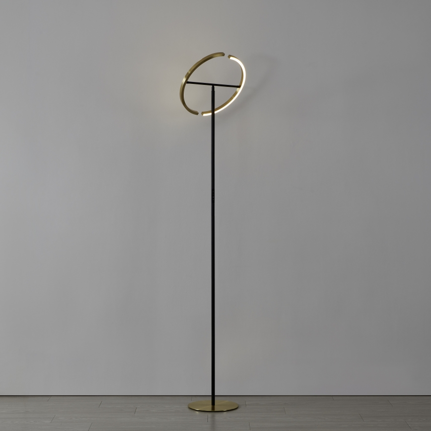 Eglo - LED Himmennettävä lattiavalaisin 2xLED/8,8W/230V kultainen/musta