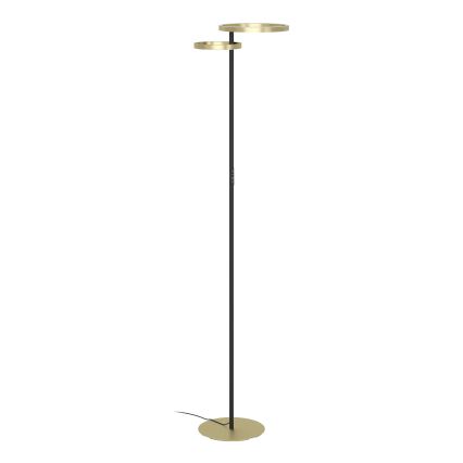 Eglo - Himennettävä LED-lattiavalaisin LED/16W/230V + LED/12W kultainen/musta