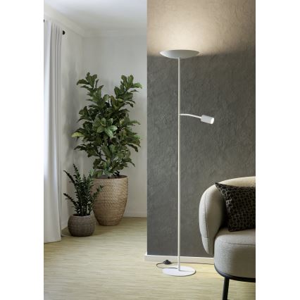 Eglo - himmennettävä LED-lattiavalaisin LED/26,5W/230V + LED/4W valkoinen
