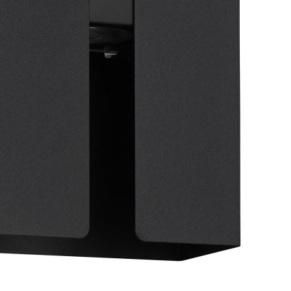 Eglo - LED-ulko­seinävalaisin, 2×LED, 4 W, 230 V, 2700/4000/6000 K valon värilämpötilavaihtoehdot. IP44, musta