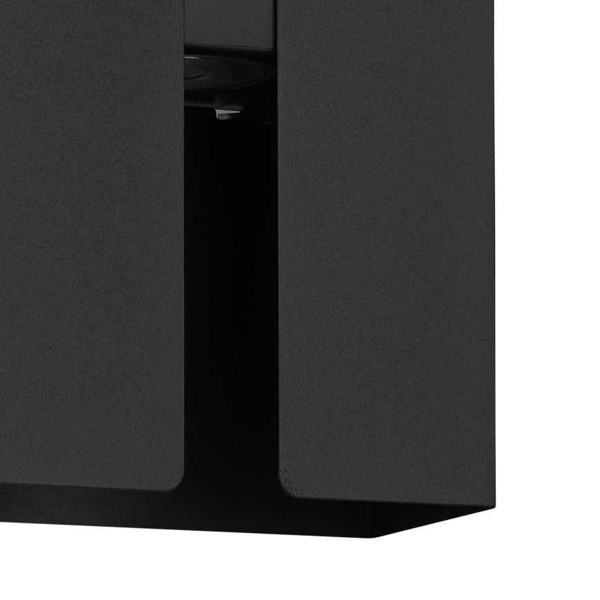 Eglo - LED-ulko­seinävalaisin, 2×LED, 4 W, 230 V, 2700/4000/6000 K valon värilämpötilavaihtoehdot. IP44, musta