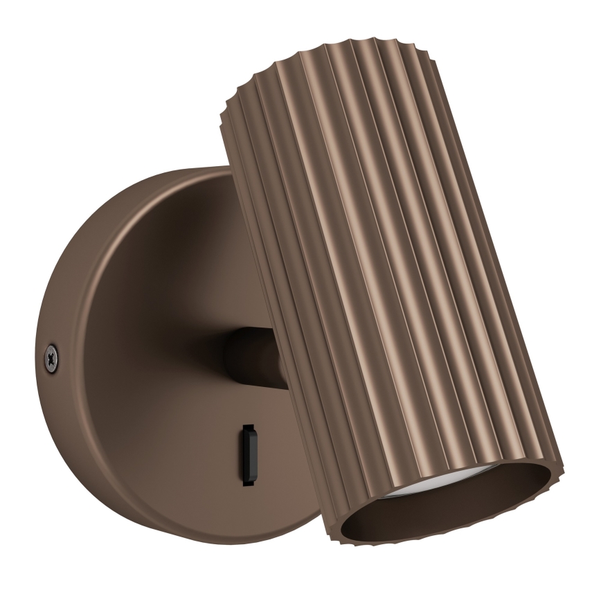 Eglo - Seinään asennettava kohdevalaisin 1xGU10/5W/230V, ruskea