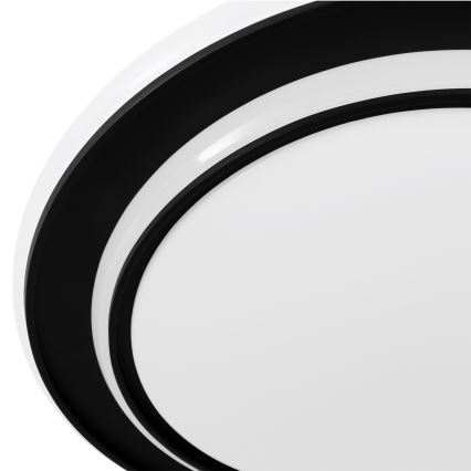 Eglo - LED-kattovalaisin LED/24W/230V, halkaisija 40 cm, musta